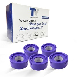 Replacement Filter for Dyson V8 Animal V8 Absolute, V8 Motorhead, V8 Carbon Fiber, V7 Animal Pro, V7 Animal Plus, V7 Trigger Pro Vacuum, 5 HEPA Post Filters for Dyson V8, Compare to Part # 967478-01
