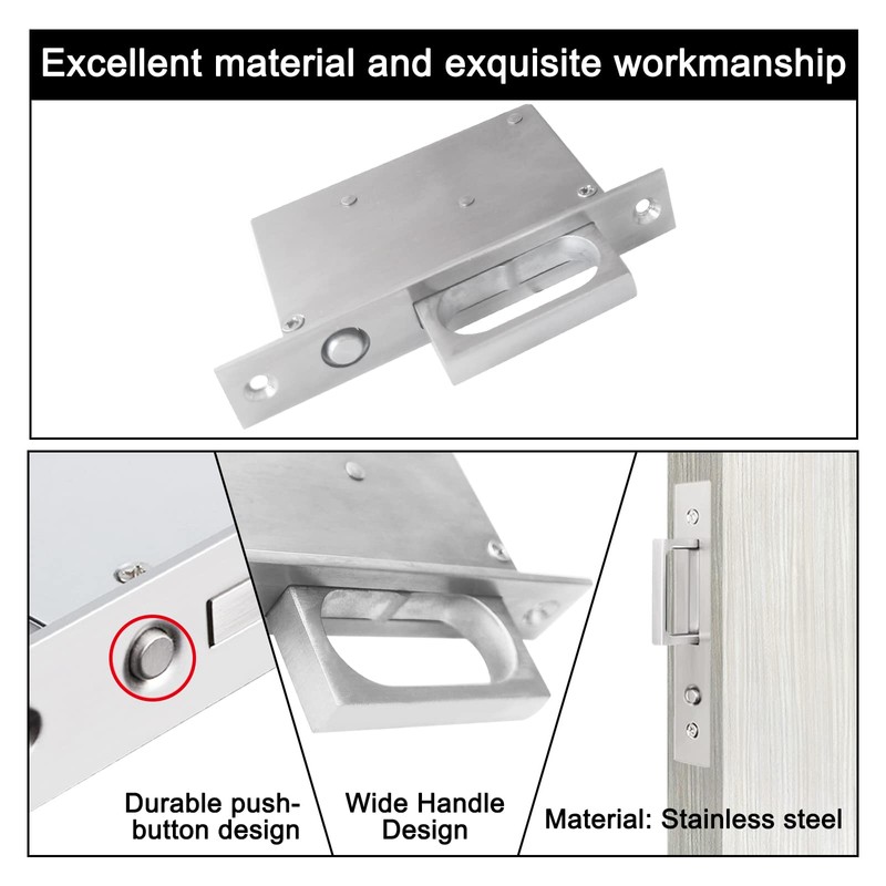 senharvest Pocket Door Edge Pull - Sliding Door Pull Handles