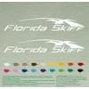 Pair Florida Skiff Compatible Replacement Decals Vinyl Stickers Vinyl Stickers