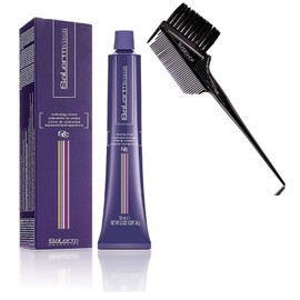 𝐒𝐚𝐥𝐞𝐫m Cosmetics VISION 𝐒𝐚𝐥𝐞𝐫mvision Permanent Cream Hair Color Dye (w/SLEEKSHOP 3-in-1 Brush/Comb) Haircolor Creme, Gray Coverage in 30 minutes (7,1 Ash Blond)