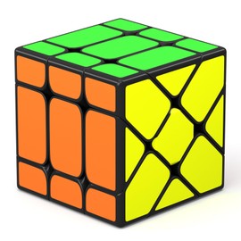 Vdealen Irregular Magic Cube Speed Cube Magic Cube Original, Smooth Magic Cube for and Advanced, Festival Gift for Children, Teenagers, Children's Party (Fisher Cube)