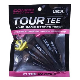 Tour Tee Golf Tees TourTee Combo Black Limited Edition 5-Pack
