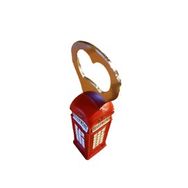 Classic Telephone Red 3D Booth Box Bottle Opener London Souvenir / British Phone Box / Telephone Booth Bottle Opener - Quality Red Moulded London Icon Deécapsuleur / Apribottiglie / Flaschenöffner / Abrebotellas Decal Custom Collection