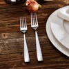 KEAWELL Premium 4-Piece 8.3" Louis Hammered Dinner Fork Set, 18/10