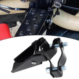 MechPort 1 Pair Bicycle Steel Foldable Folding Fork Foot Step Pegs Compatible with BMX MTB 95x71x28mm/66x56mm Black