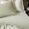 Yard Hebden Mélange Stripe Cotton Fitted Sheet - Super King