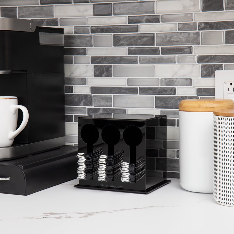Mind Reader Dispenser per utensili, organizer per argenteria, forchetta e
