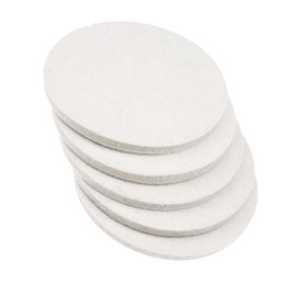 5 x 125 mm x 6 mm (L x D) Wool Felt Polishing Pads for Polishing Glass Plastic Metal Marble Scrubber Scouring Pads for Polishing Bathtub Orbital Polisher Buffer