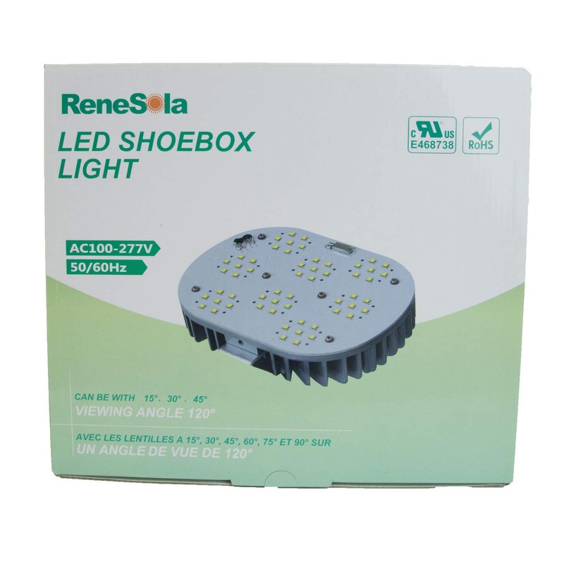 ReneSola LED Shoebox Light 60W 5700K 120° E39