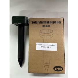 2025 8Pack Mole Repellent Solar Powered Vole Repellent Outdoor Ultrasonic Moles Stakes for Lawn Garden,Waterproof Mole Sonic Spikes,Get Rid of Gopher Groundhog Chipmunk