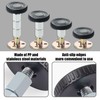 MEMOFYND 4 Pieces Adjustable Headboard Stopper, Bed Gap Filler, Bed