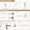 DiCUNO E27 Lamp Holder with Switch, E27 Lamp Base with