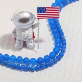 Jewelry Making DIY Blue Onyx Agate 6mm Loose Beads