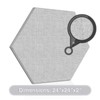 ADW Acoustic Panel Hexagon – 24” X 24” X 2”