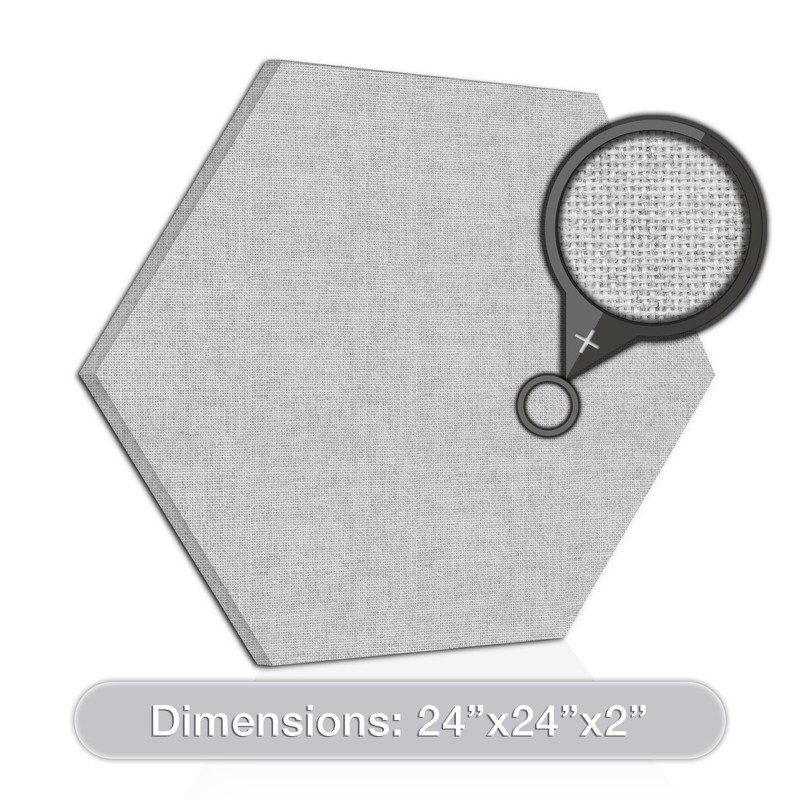 ADW Acoustic Panel Hexagon – 24” X 24” X 2”
