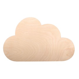 Rayher Wooden Light Kit Small Cloud, FSC Mix Credit, Natural, 31 x 18.5 x 7.5 cm, Set of 6, Children's Lamp, 62987505