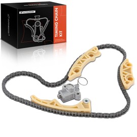 A-Premium Kit de cadena de distribución del motor con tensor y guía [fit DOHC, 4Cyl 2.0 2.2 2.4L] Compatible con Chevy & Pontiac & Saab & Saturn & Buick Vehículos, fit HHR, Zafira, G5, Sunfire, 9-5, Sky, LS & More