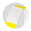 Sigel 255 x 25mm Soft Neon Event Wristbands - Yellow