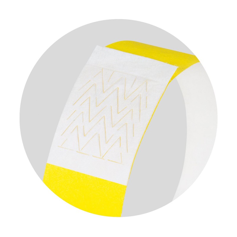 Sigel 255 x 25mm Soft Neon Event Wristbands - Yellow
