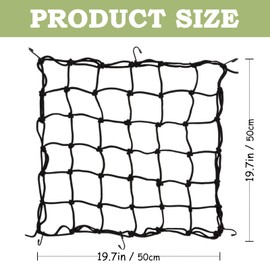1Pc Elastic Trellis Grow Tent Net Elastic Trellis Netting Grow Plant Tent Net Elastic Net Trellis suitable for Climbing Vegetables Fruits Flowers (Black)