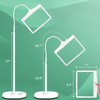 5X Rechargeable Floor Magnifying Glass with Light and Stand,43 LED