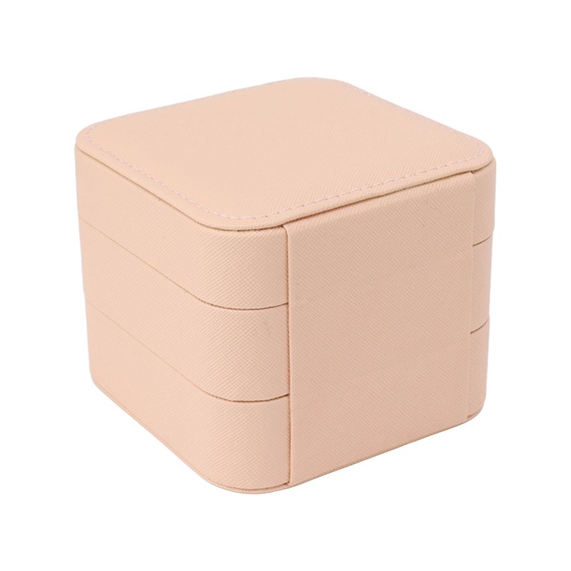 Travel Jewelry Box Organizer Small Portable Storage Case 2 Layer