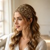 Women's Hair Band with Flower Hole Pattern, Thin Headband for
