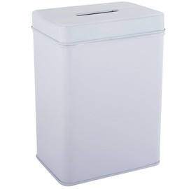 My Charity Boxes - Pack of 4 Piggy Bank - Charity can. Tin Donation Box Charity Can - Money -Pack of 4 (Square-02)