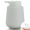 Bosilunlife Foaming Soap Dispenser - Beige Grey Ceramic Soap Dispenser