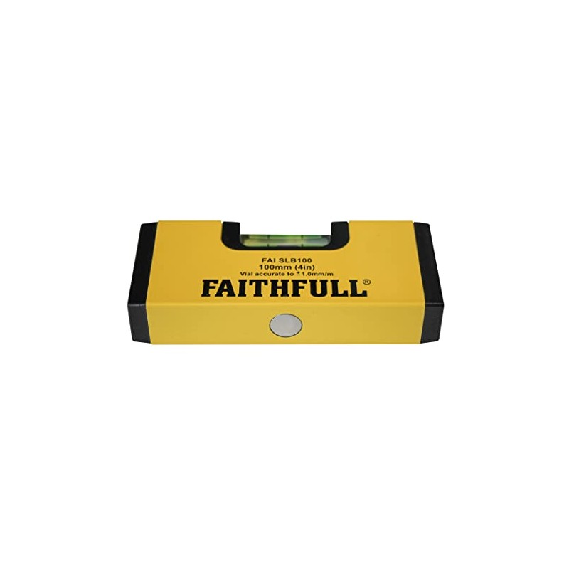 Faithfull FAISLB100 Pocket Magnetic Spirit Level 100mm (4in)