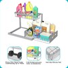 REALINN Under Sink Organizer, Pull Out Cabinet Organizer 2 Tier