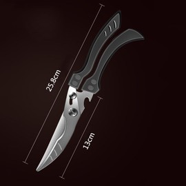 Frafuo Heavy Duty Kitchen Chicken Shears With Anti-Slip Handle & Safety Lock Rust Proof Bone Cutting Scissors for Cutting Chicken & Chopping Vegetables