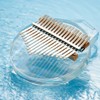 Kalimba 17 Ki, Round Acrylic Rainbow Sam Piano, Thumb Piano,