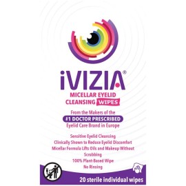 iVIZIA Micellar Eyelid Cleansing Wipes 20ct