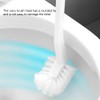 Baffect Curved Toilet Brush Plastic Long Antislip Grip Handle Toilet