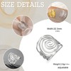 Dreamtimes Round Spiral Rings for Women Swirl Geometric Rings Spiral