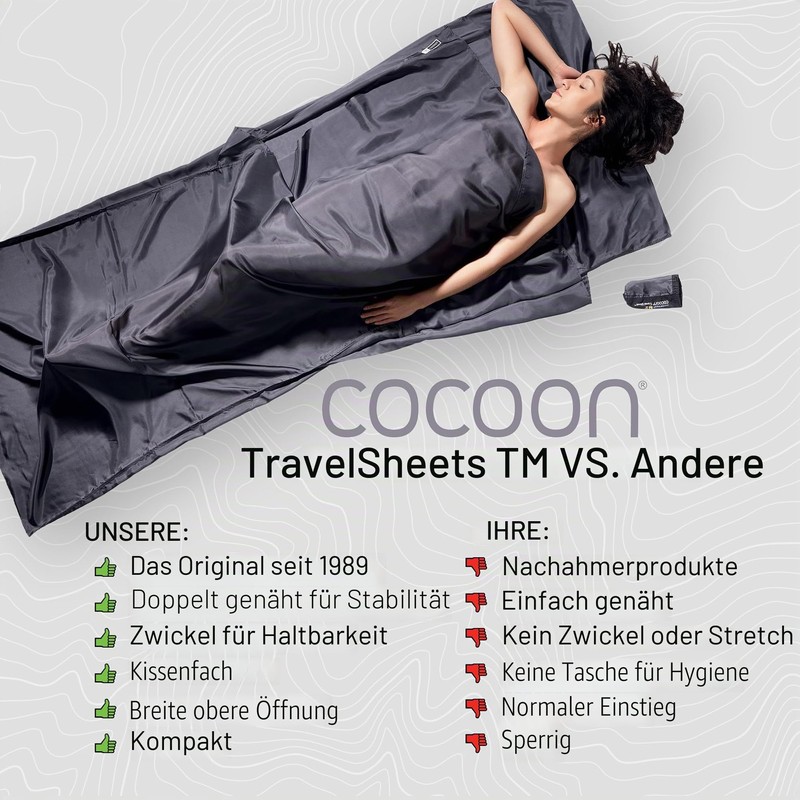 Cocoon Cotton TravelSheet (Cactus Blue, 94-Inch x 46-Inch)