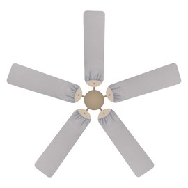 Kingshion Fan Blade Covers Suitable for Most Ceiling Fan Blades- Fits Fan Blades 5-6" Wide, 19.5-22" Long-Light Gray- 5 Pack