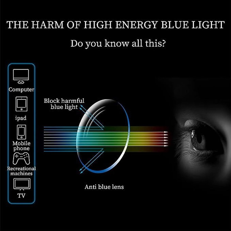 LJCZKA Square Blue Light Filter Glasses Women Men Crystal Bling