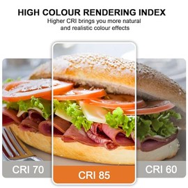 ILEEDear ILEEDear GX53 9W LED Leuchtmittel Kaltwei? 6500K, CRI> 85, Ersetzt 71W Halogenlampe, LED GX53 Einbaustrahler fr Schranklicht, 990LM, AC 220V, Nicht Dimmbar, 4er Pack