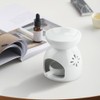 Ceramic Oil Burner with Flower Pattern Design, Essential Oil Diff