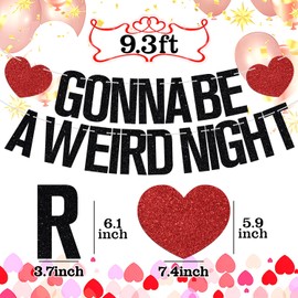 Gonna Be A Wired Night Banner, Funny Bachelorette, Birthday, Bachelor Bunting Sign - 21st - 30th - 40th - 50th Birthday Party Decorations Supplies