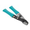 TEHAUX 1pc Dark Green Capillary Scissors with Lock Design Resistant