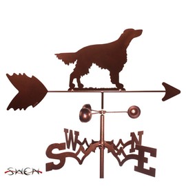 SWEN Products Hand Made Irish Setter Dog Flat Post Mount Weathervane ~New~