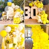 Teselife Yellow Balloons, 100Pcs 12 Inch Matte Yellow Balloons, Latex