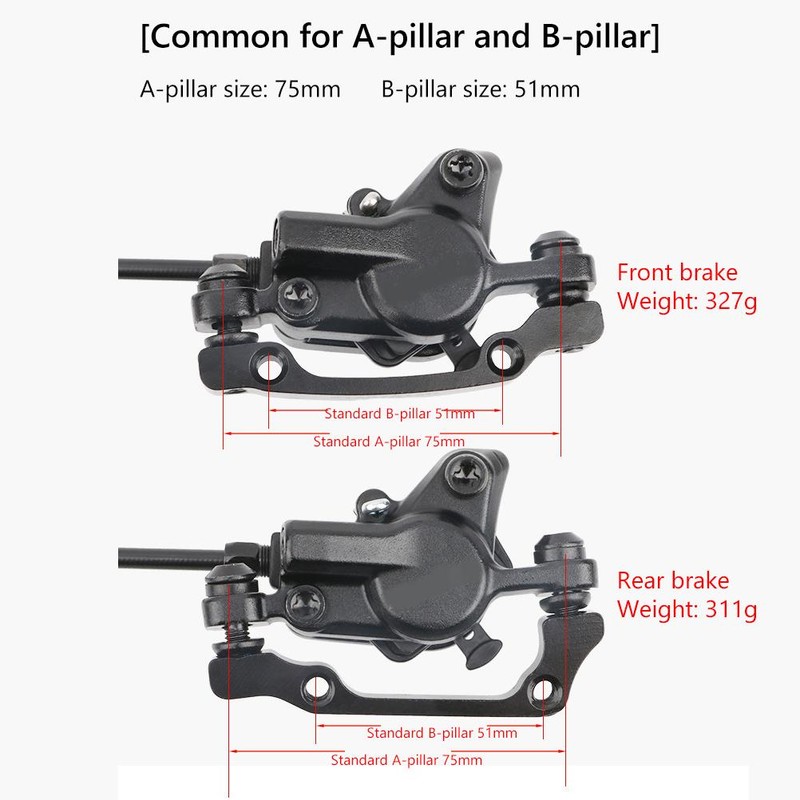 MTB Hydraulic Disc Brakes Aluminum Alloy Hydraulic Brake Set Bike