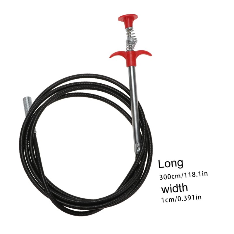 DOITOOL Unclog Sink Drain Flexible Grabber Tool Drain Removal Tool