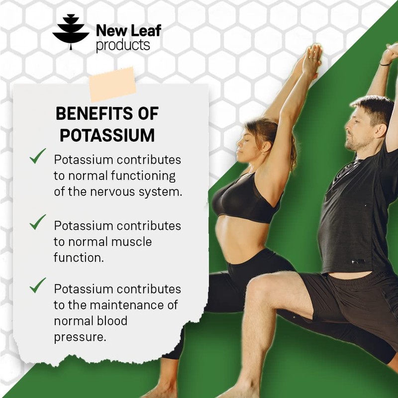 Potassium Supplements 1000mg, 240 Vegan Potassium Tablets Mineral Electrolytes Supplement