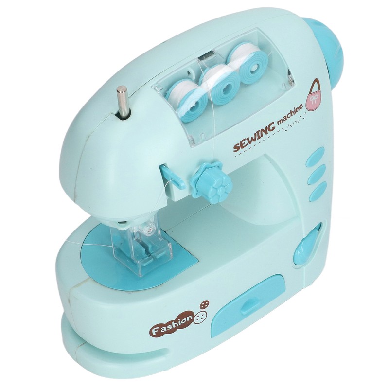 Children Electric Sewing Machine Toy with Threader Ruler Interesting Small