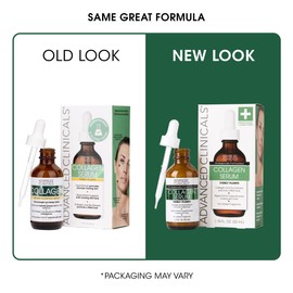 Advanced Clinicals Advanced Clinicals Collagen Serum For Face | Collagen Face Serum For Skin Tightening Helps Lift, Plump, & Firm Sagging Skin | Serums For Skin Care | Anti Wrinkle Boost, Fragrance Free, 1.75 Fl Oz